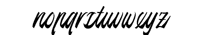 PearlineScript-Regular Font LOWERCASE