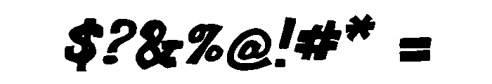 Peckits Cochotd Italic Font OTHER CHARS