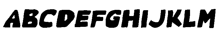 PeckitsCochotd-Italic Font UPPERCASE