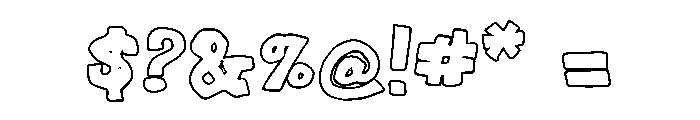 PeckitsCochotdOutline Font OTHER CHARS