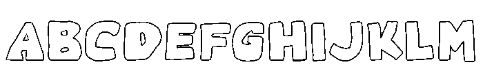 PeckitsCochotdOutline Font UPPERCASE