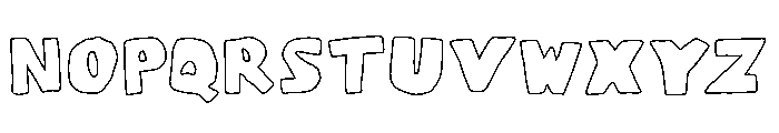 PeckitsCochotdOutline Font UPPERCASE