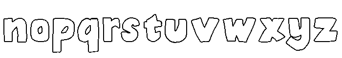 PeckitsCochotdOutline Font LOWERCASE