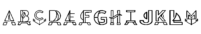 Pedestal Mark Regular Font UPPERCASE