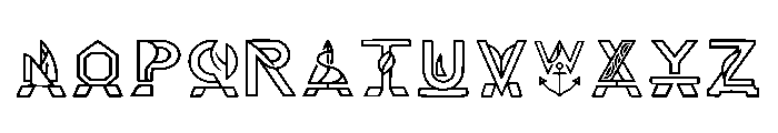 Pedestal Mark Regular Font UPPERCASE
