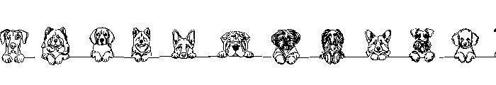 Peek Pup Font UPPERCASE