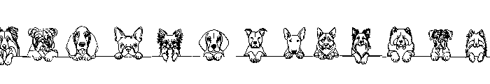 Peek Pup Font UPPERCASE