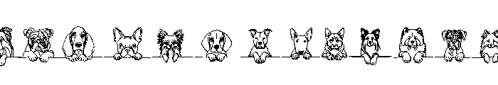 Peek Pup Font LOWERCASE