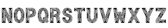Peene Regular Font UPPERCASE