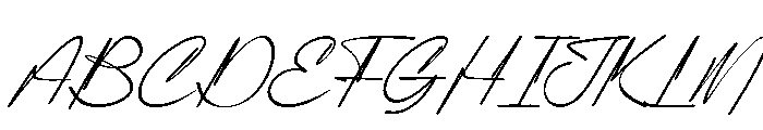 Pelagrium Italic Font UPPERCASE