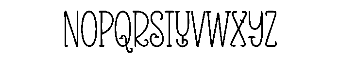 Pelique Font UPPERCASE