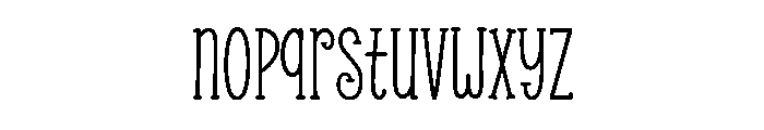 Pelique Font LOWERCASE