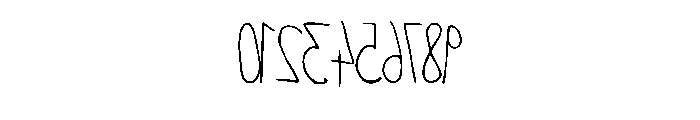 Pen Kid Backwards By Sq Regular Font OTHER CHARS