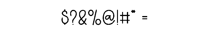 Pencil Grinder Font OTHER CHARS