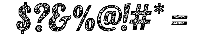 Pencil Grove Regular Font OTHER CHARS