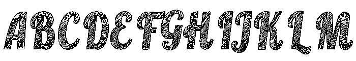 Pencil Grove Regular Font UPPERCASE