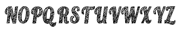 Pencil Grove Regular Font UPPERCASE