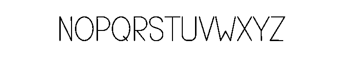 Pencil Pouch Font UPPERCASE