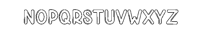 Pencil Thin Font UPPERCASE