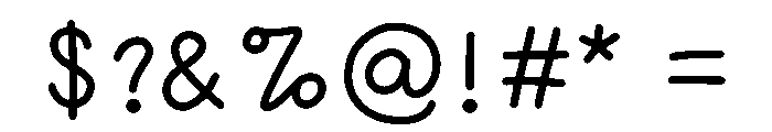 PencilKids Font OTHER CHARS