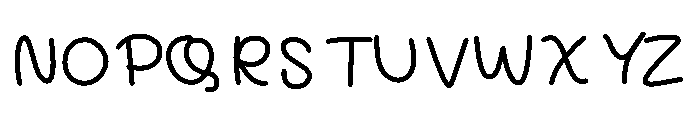 PencilKids Font UPPERCASE