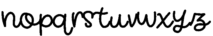 PencilKids Font LOWERCASE