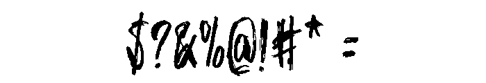 Penface Font OTHER CHARS