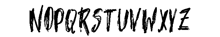 Penface Font LOWERCASE