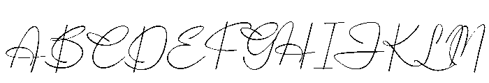 Pensthary Font UPPERCASE