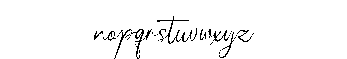 Pensthary Font LOWERCASE