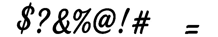 Peoneez Signature Italic Font OTHER CHARS