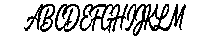 Peoneez Signature Italic Font UPPERCASE