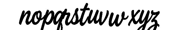Peoneez Signature Italic Font LOWERCASE