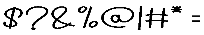 People December Font OTHER CHARS