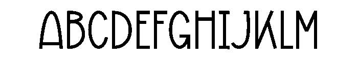 People December Font UPPERCASE