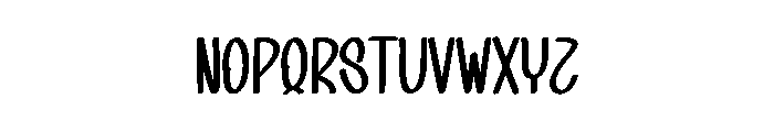 People Reals Font LOWERCASE