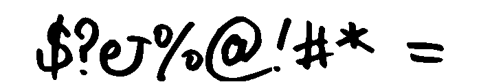 Pepper Font OTHER CHARS