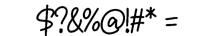 Peppy Font OTHER CHARS