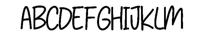 Peppy Font UPPERCASE