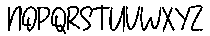 Peppy Font UPPERCASE