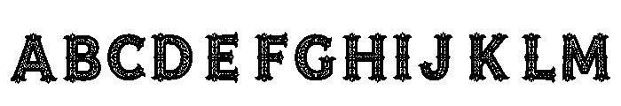 Perch Regular Font UPPERCASE