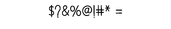 Perfect Alphabet Font OTHER CHARS