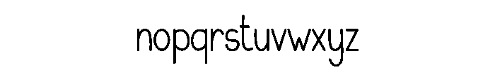 Perfect Alphabet Font LOWERCASE