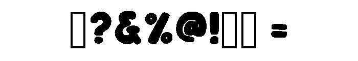 Perfect Braved Regular Font OTHER CHARS