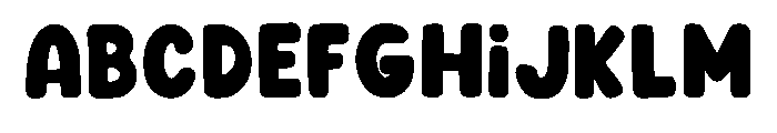 Perfect Braved Regular Font UPPERCASE