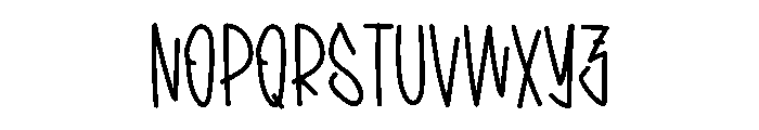 Perfect Brush Font LOWERCASE