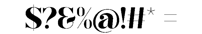 Perfect Building Regular Font OTHER CHARS