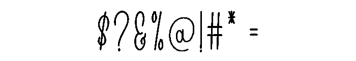 Perfect Designer Font OTHER CHARS