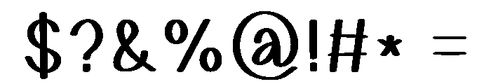 Perfect Dream Font OTHER CHARS