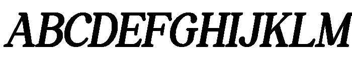 Perfect Mangue Slanted Font UPPERCASE